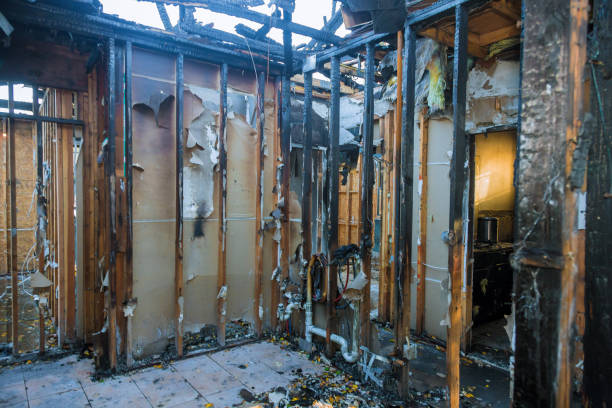 Professional Fire Damage Restoration technician working in Occoquan, VA